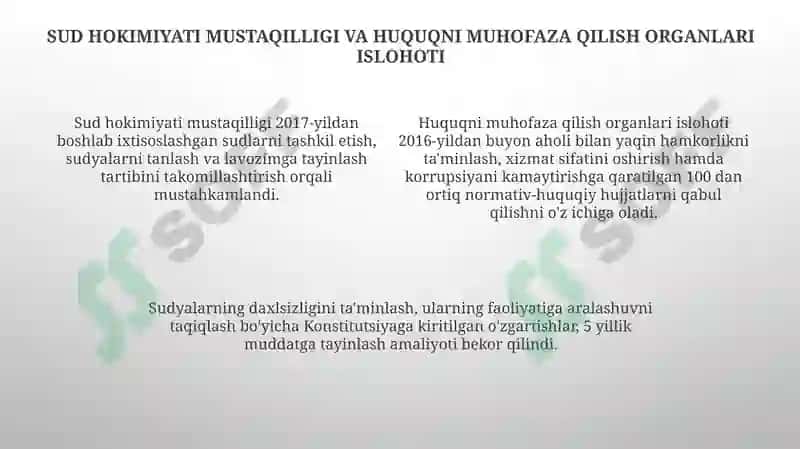 Oʻzbekistonda qonun ustuvorligining demokratik asoslari 4