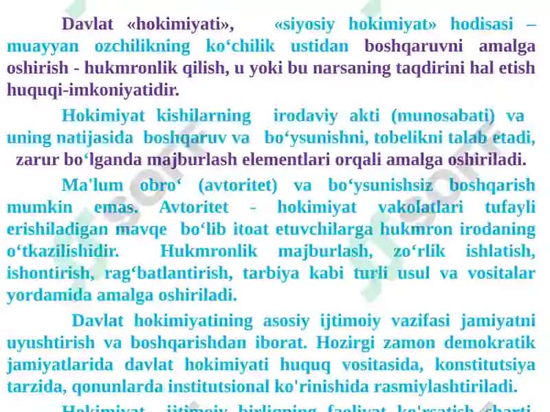 Davlat Haqida Umumiy Ta'limot 4