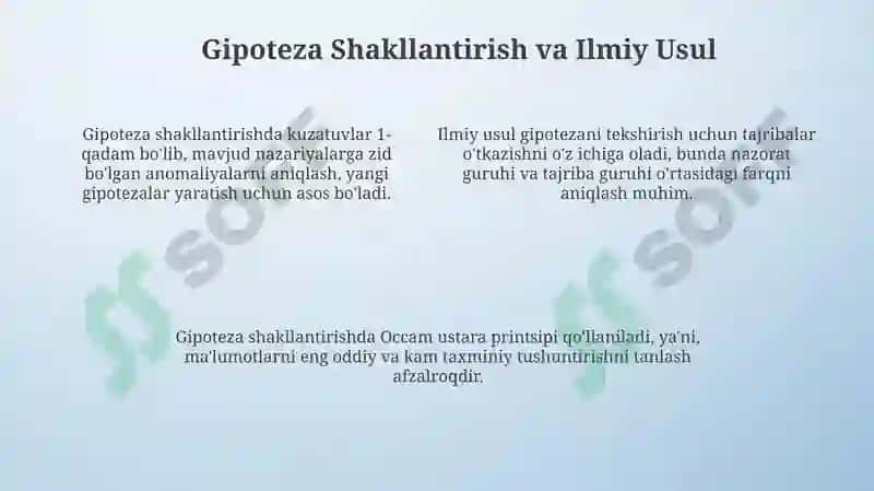 Gipotezalar va Ishonchli Bilim 4
