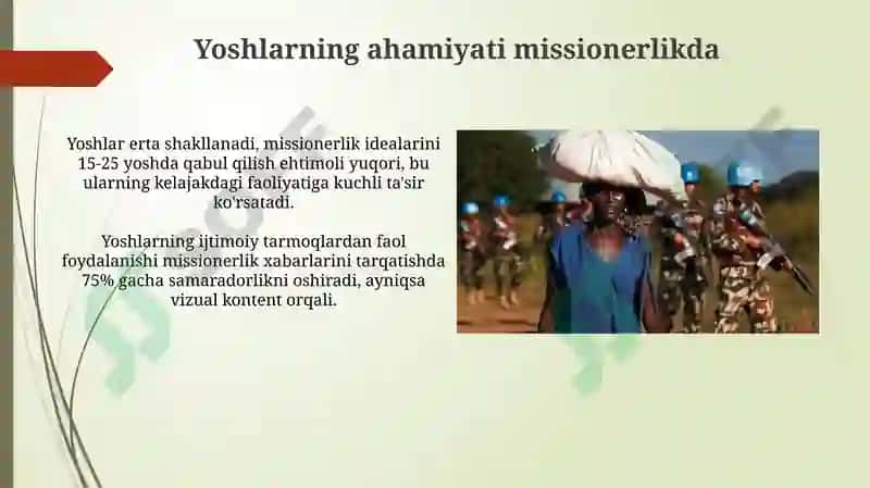 Yoshlar Missionerlikda 4