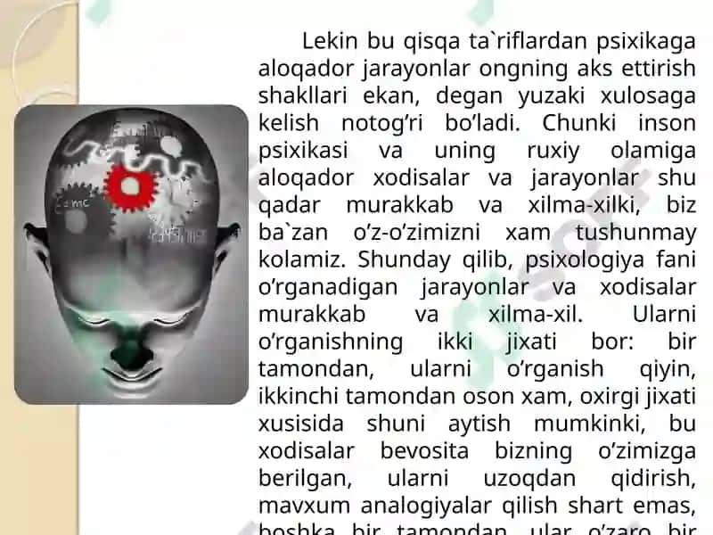 Psixologiyafanining maqsadi va vazifalari 4