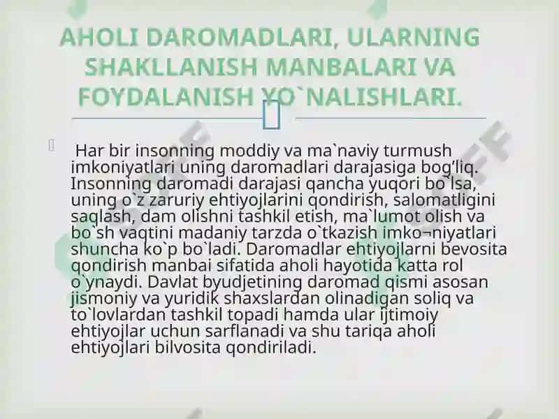 Aholidaromadlari va ularning shakllanishi 4