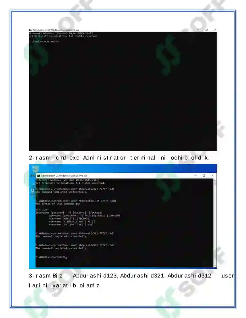 Windows operatsion tizimida foydalanuvchilar va guruhlar uchun foydalanish huquqlarini sozlash 4