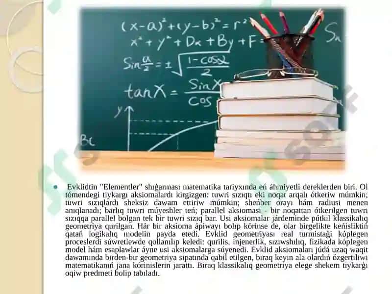 Aksioma hám teoremalar 4