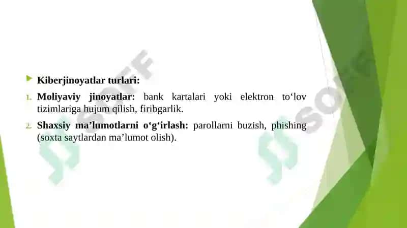 Kiberjinoyat va kiberhuquq. 4