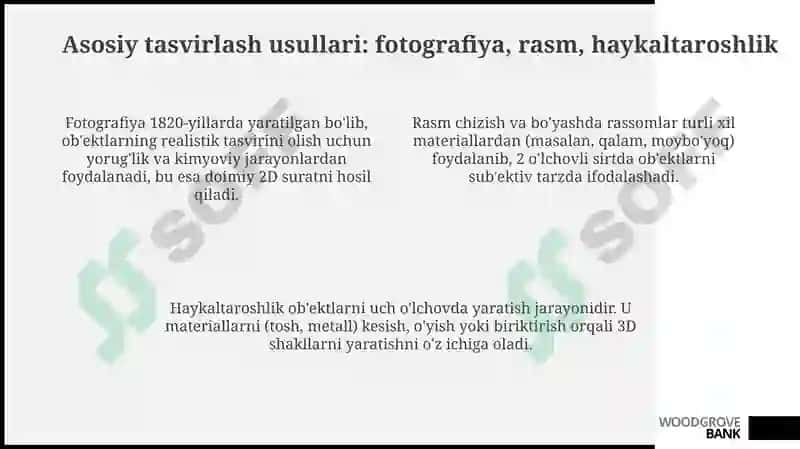 Tasvirlash usullarining tarixiy rivojlanishi 4