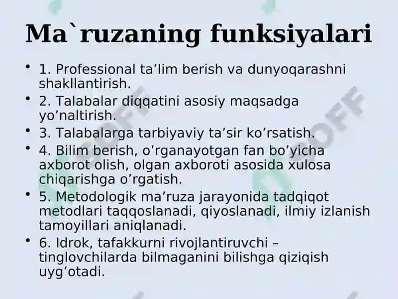 Ma’ruza 4