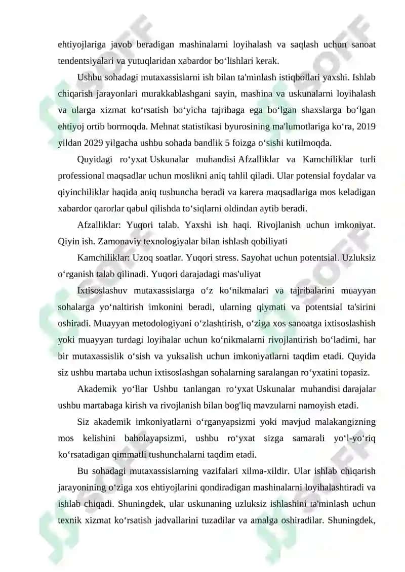 Dastgohlarni otdelelka qilish va ekspluatatsiyaga topshirish 4