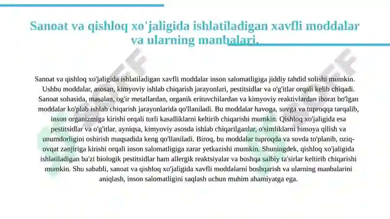Xom ashyo turlarining salomatlikka ta'siri va ularning kimyoviy tarkibi 4