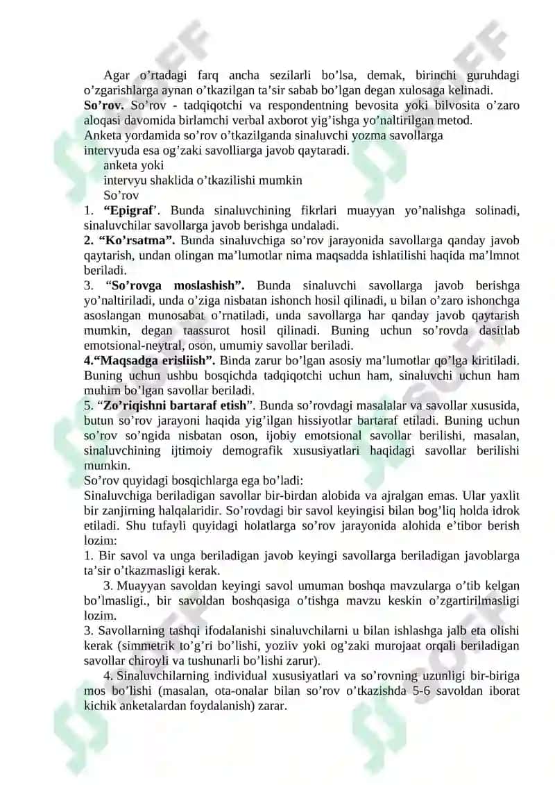 Bolalar psixologiyasining asosiy va yordamchi metodlari 4