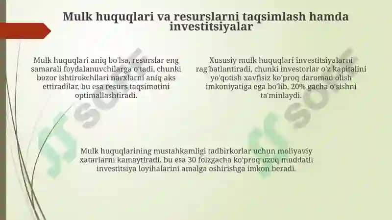Mulk huquqining iqtisodiy samaradorlikka ta’siri 4