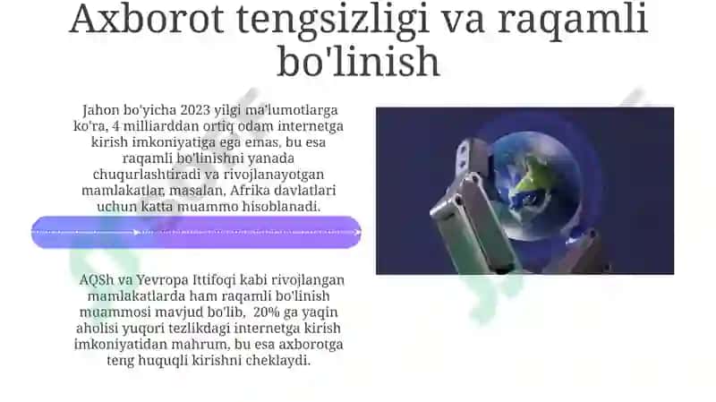 Globallashuv davrida axborot-kommunikatsiya sohasida vujudga kelayotgan dolzarb muammolar 4