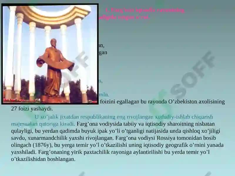 Farg’ona iqtisodi rayonigеografiyasi 4