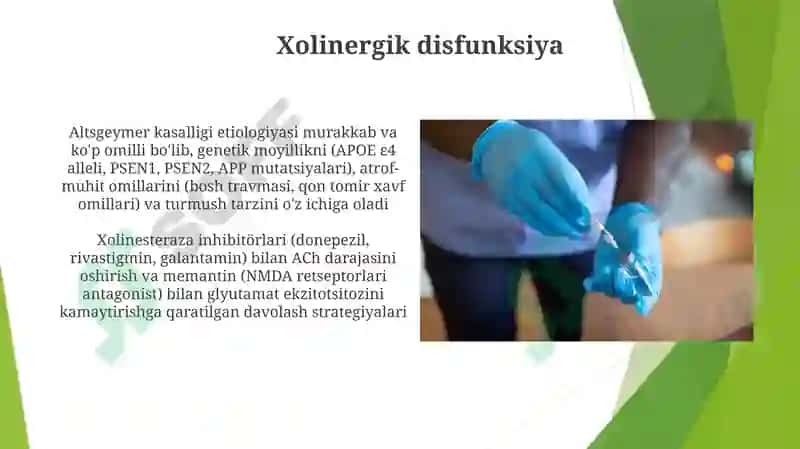 Alzheimer kasalligi etiopatogenezi, klinikasi, diagnostik dif 4