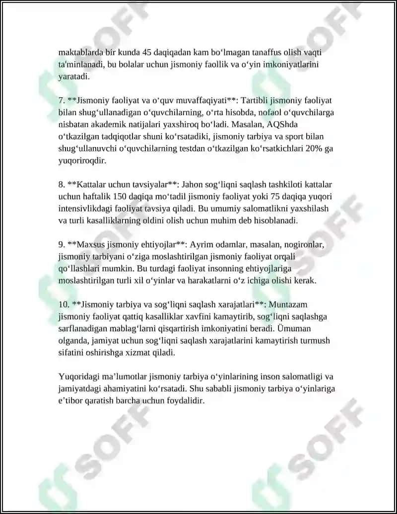 MAKTABGACHA YOSHDAGILAR JISMONIY TARBIYASI MASHG'ULOTLARNING SHAKILLARI 4