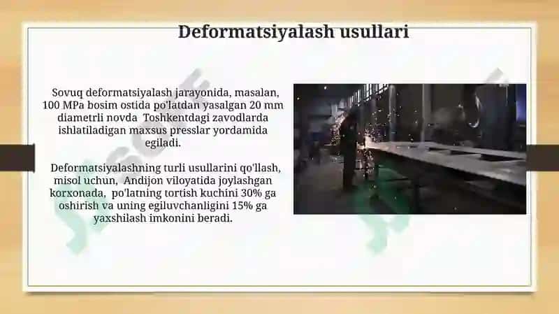 Metallarga texnik ishlov berish texnologiyalari 4