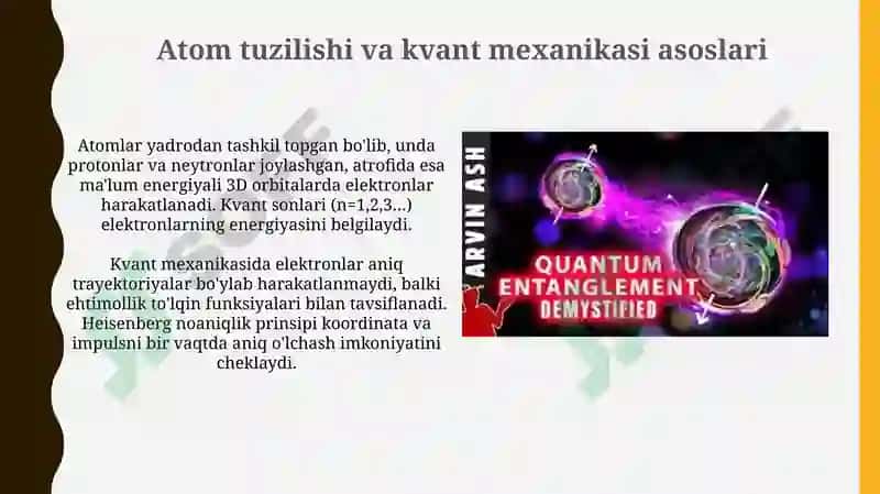 Elektromagnit nurlar va moddalarning o'zaro ta'siri 4