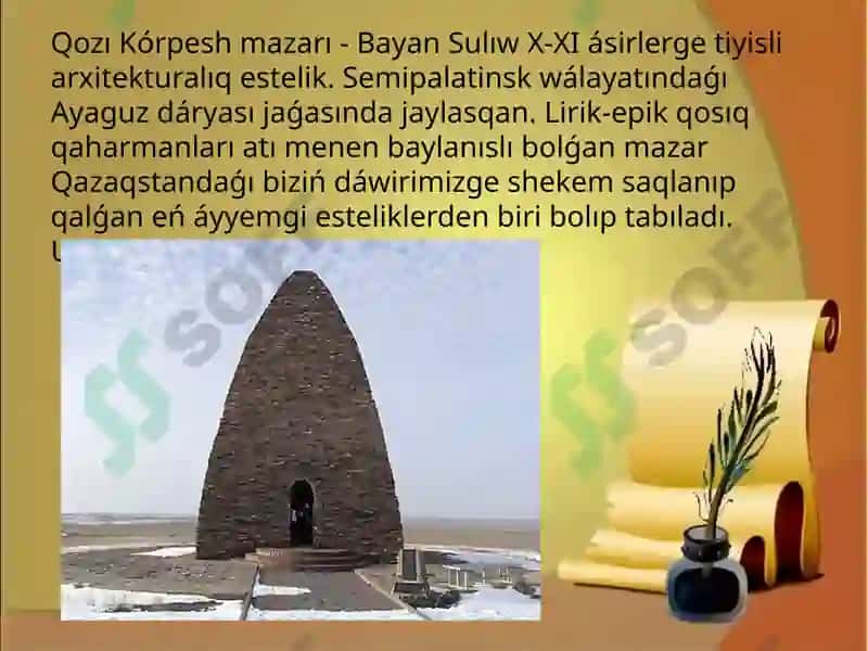 Qubla Qazaqstandaǵı ortaásirqalaları 4