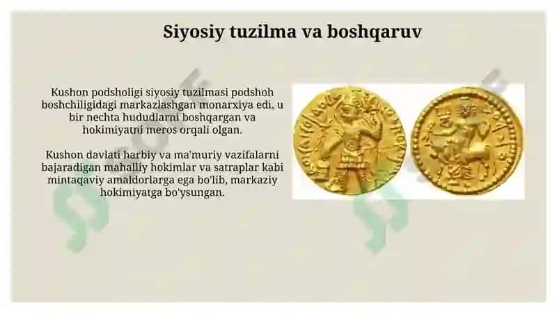 Kushan davlatining ijtiomiy siyosiy hayoti 4