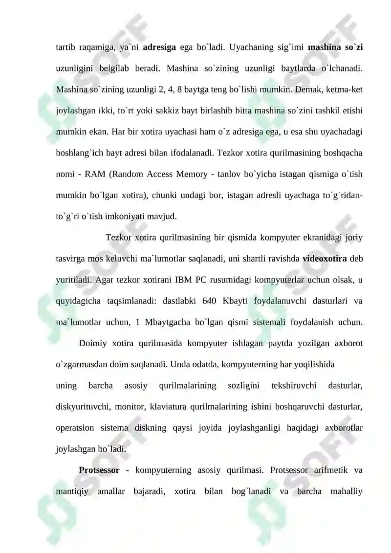 Shaxsiy kompyuterning haqida tushuncha 4