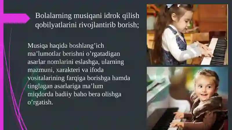 Maktabgacha yoshdagi bolalarning musiqaviy faoliyati 4