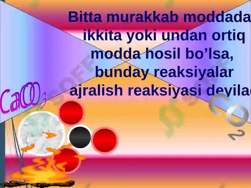 Kimyoviy reaksiyalar va tenglamalar 4