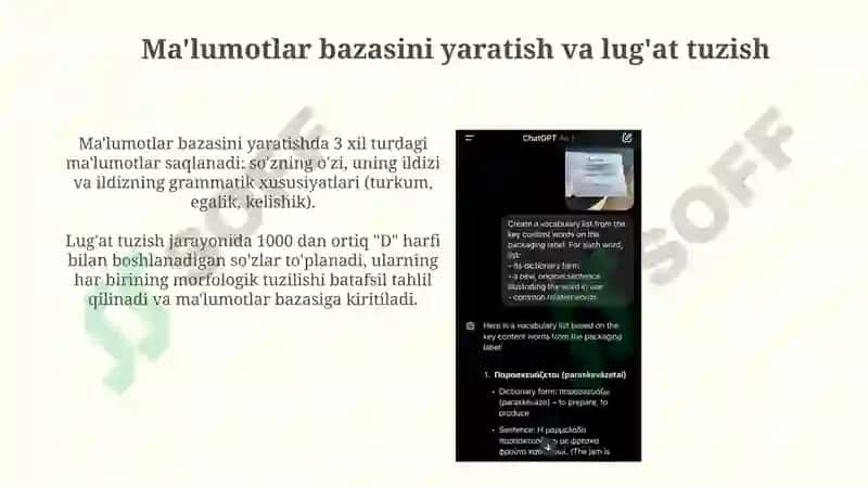 "D" harfi bilan boshlanuvchi soʻzlarni aniqlovchi dastur 4