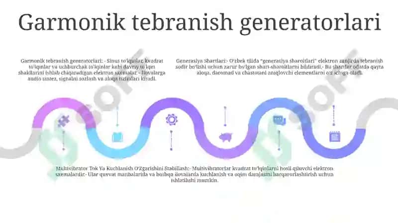 Generasiya Shartlari. Garmonik Tebranish Generatorlari 4