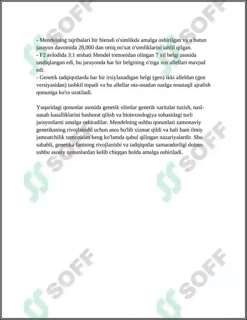 BELGILARNING IRSIYLANISH QONUNLARI 4