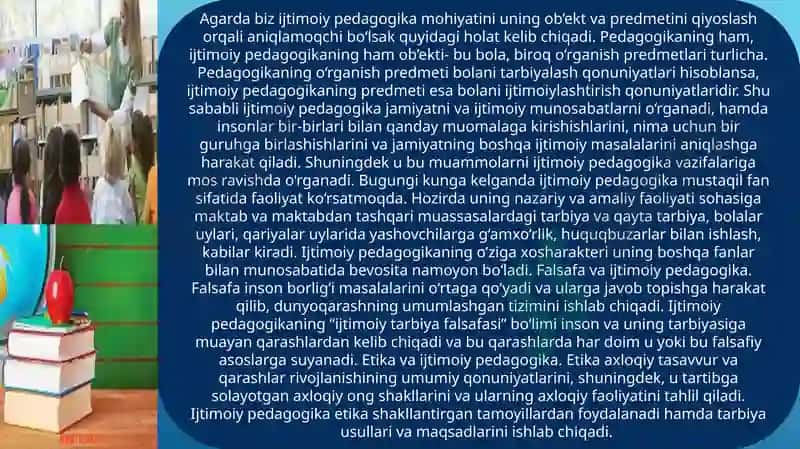 Ijtimoiy pedagogika fanining joriy etilishi 4