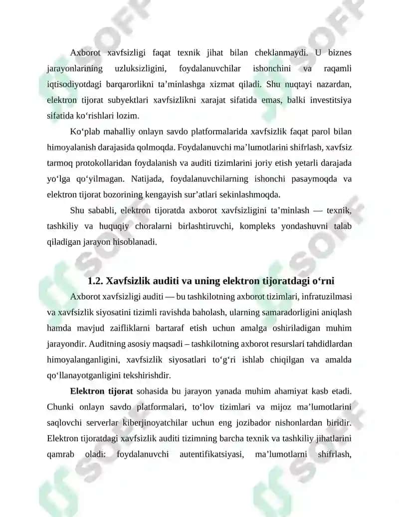 Elektron tijoratda axborot xavfsizligi va auditning mohiyati 4