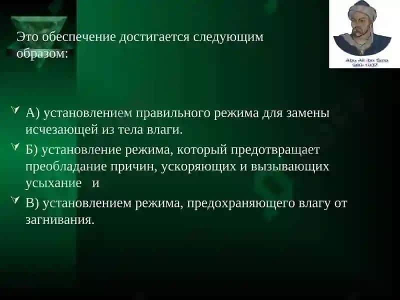 Учение Авиценны о сохранении здоровья 4