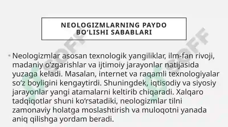 Neologizmlar tarjimasi 4