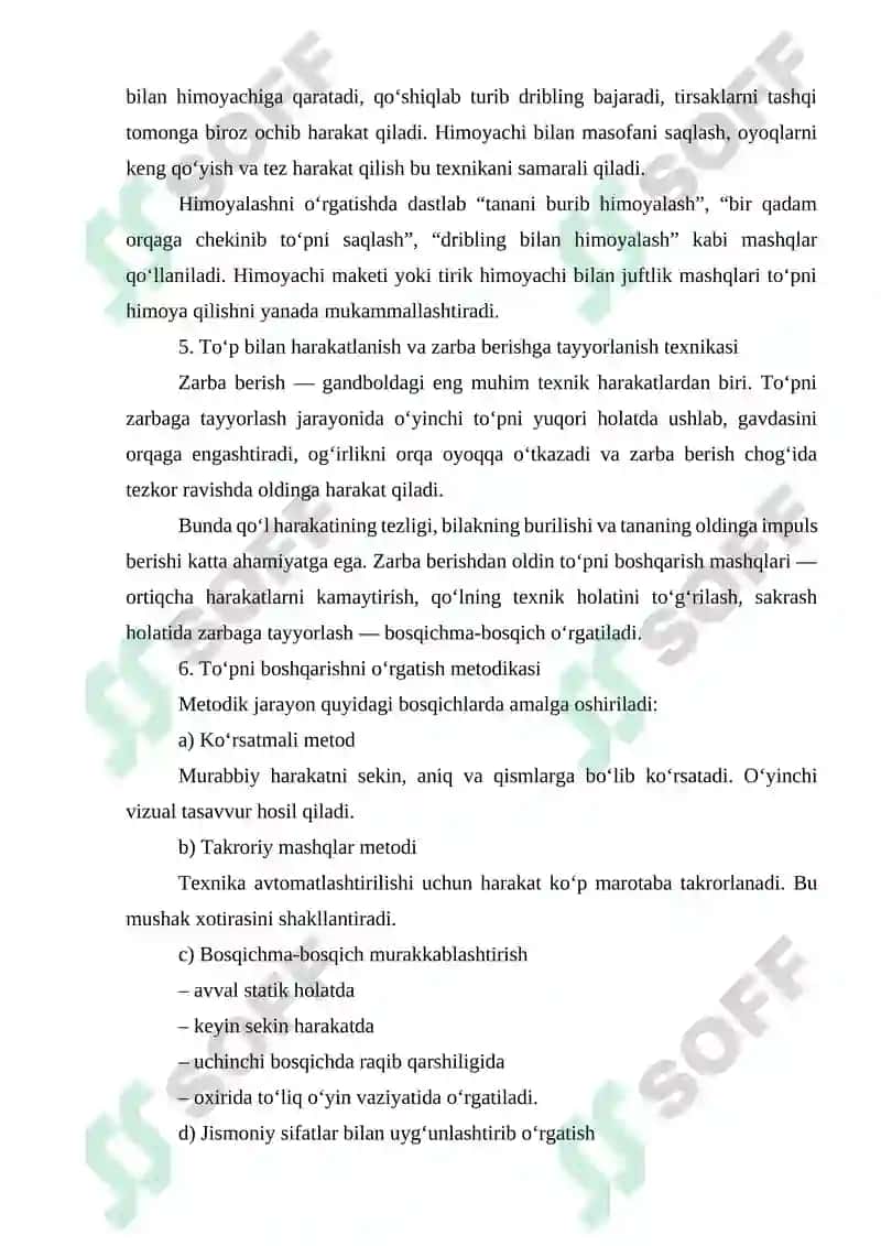 Gandbol O‘yinida To‘pni Boshqarish Texnikasi 4