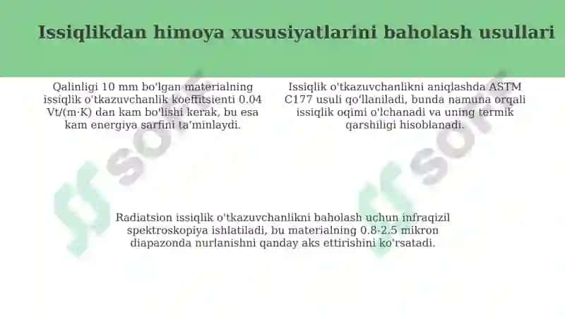 Issiqlik himoyalovchi materiallar 4