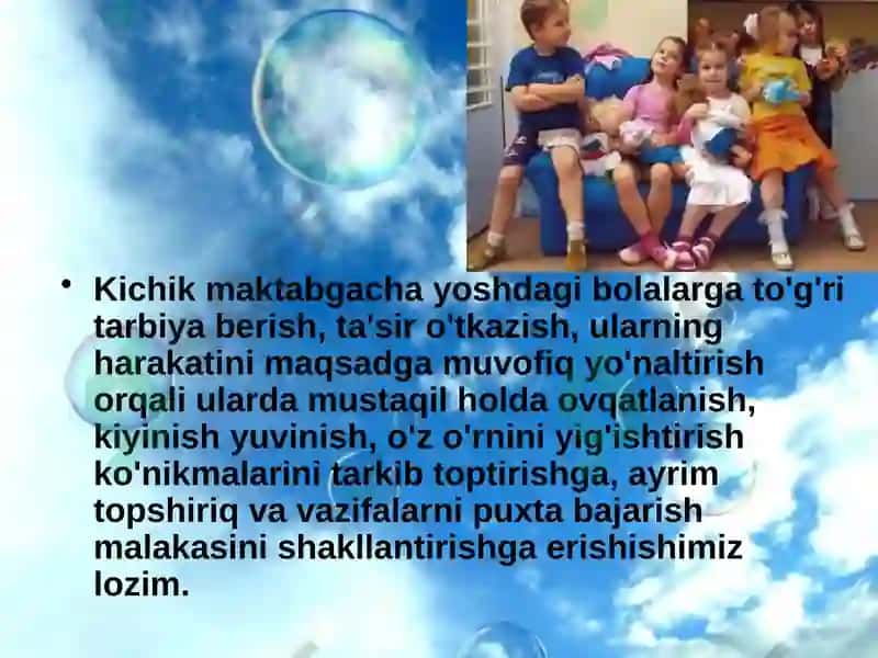 Kichik maktabgacha yoshdagi bolalarning psixologik hususiyatlari 4