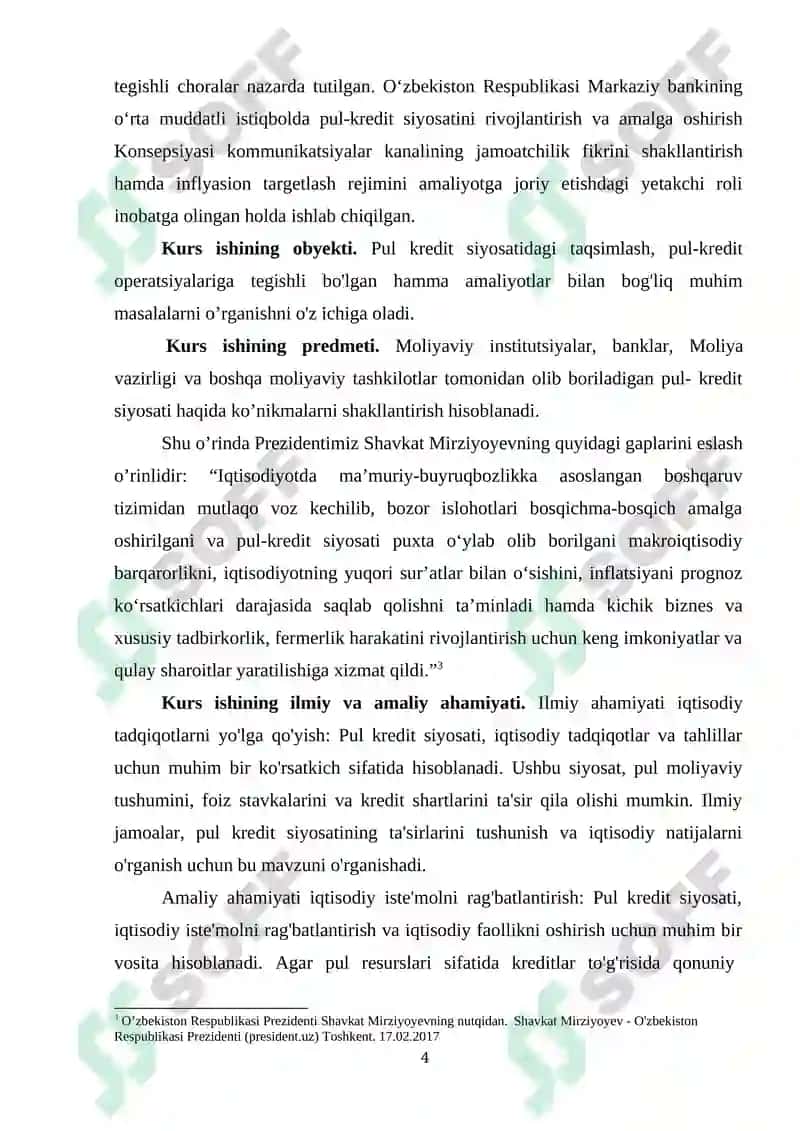"PUL-KREDIT SIYOSATINING MAQSADLARI VA VOSITALARI" 4