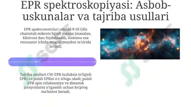 EPR-spektroskopiyaningkimyodaqo`llanilishi 4