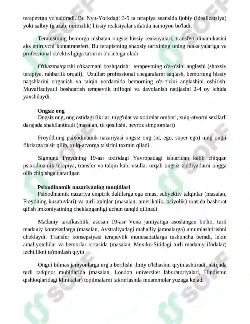 Psixodinamik nazariya 4