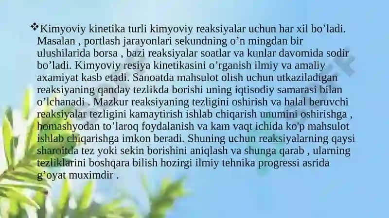 Kimyoviy kinetika va kataliz 4