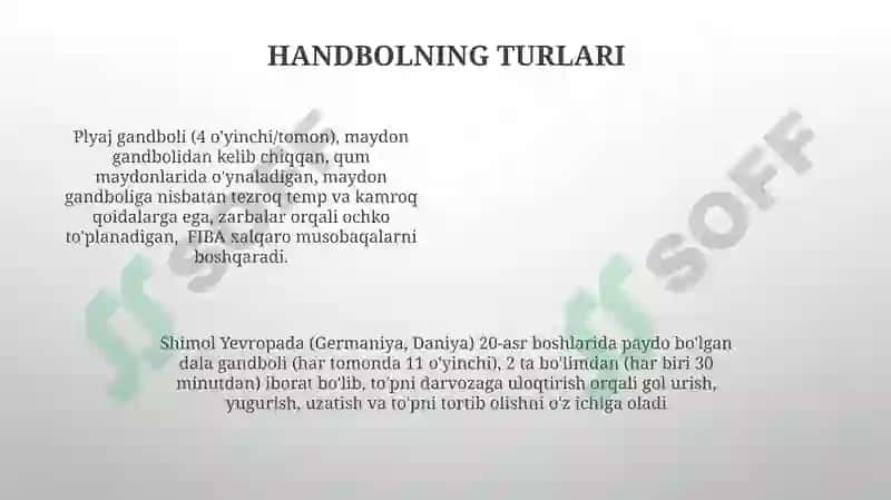 Gandbolning Olimpiada debyuti 1936-yil Berlindagi yozgi Olimpiada o'yinlarida 4