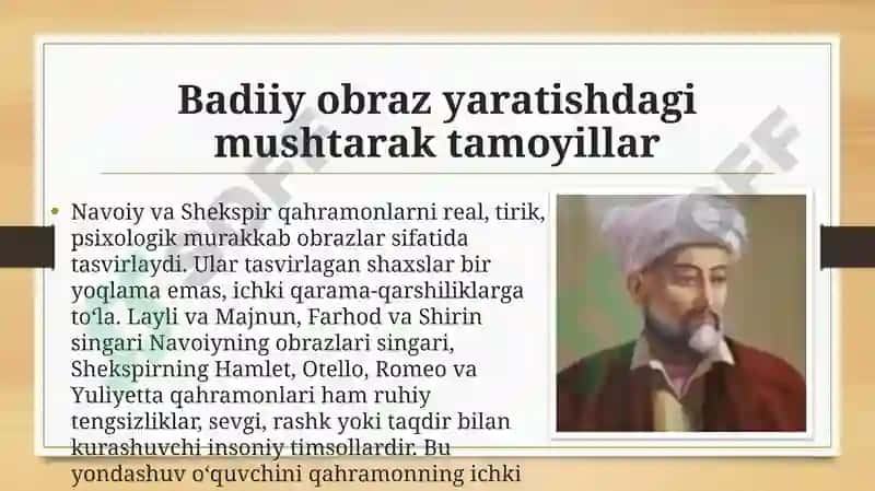 Alisher Navoiy va Vilyam Shekspir ijodida badiiy tamoyillar mushtarakligi va o‘ziga xoslik” 4