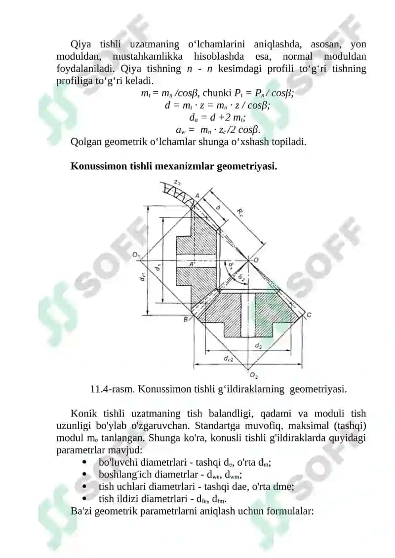 TISHLI MEXANIZMLARNING GЕОMЕTRIK PАRАMЕTRLАRI 4