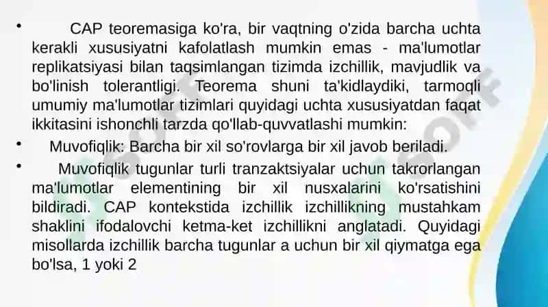 CAP teoremasi 4