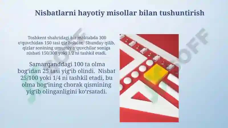 Kasr va Nisbatlarni Namoyish Qilish 4