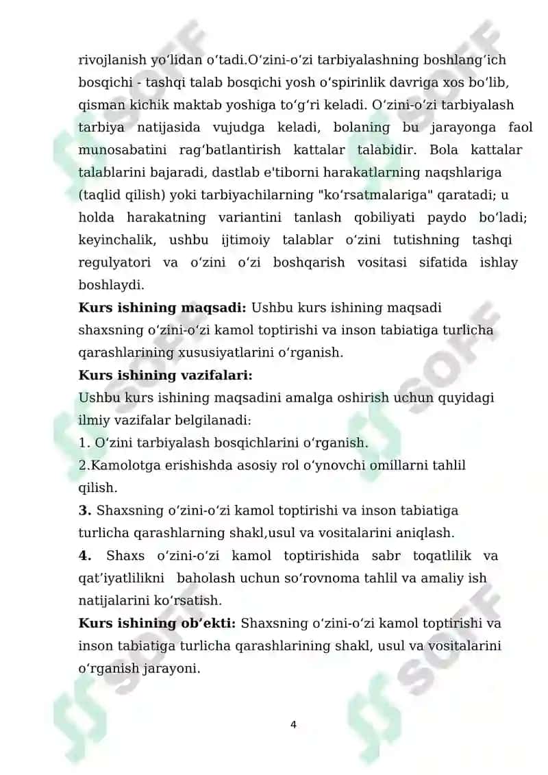G. Ollport nazariyasi. O‘zini-o‘zi kamol toptirish qobiliyati. 4
