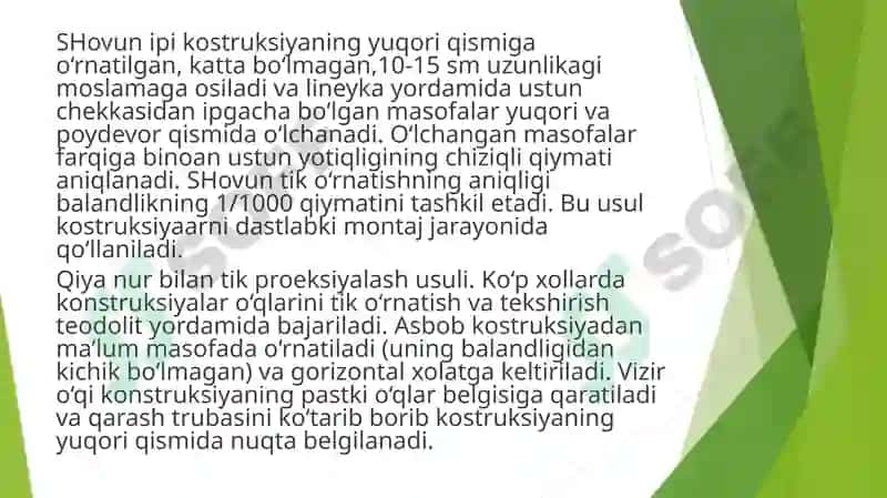 BINO VA INSHOOTLARNI YER USTI QISMINI BARPO ETISHDAGI GEODEZIK ISHLAR 4