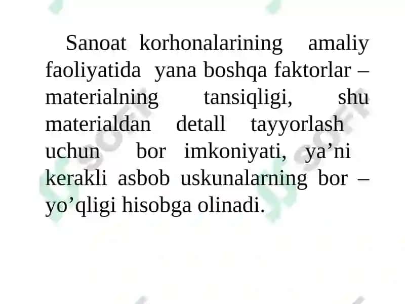 MASHINASOZLIKDA QO’LLANILADIGAN DETAL VA ZAGOTOVKALAR UCHUNMATERIALLAR TANLASH 4