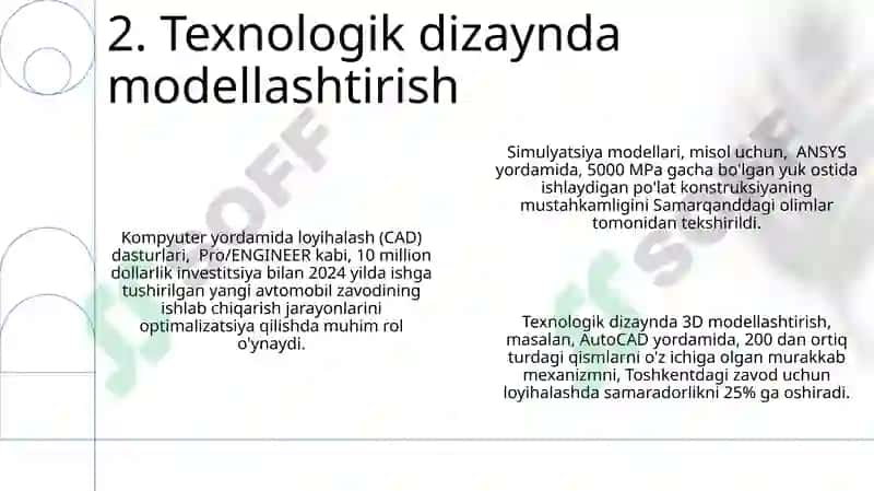 Ob'ektlar va Komplekslarni Modellashtirish 4