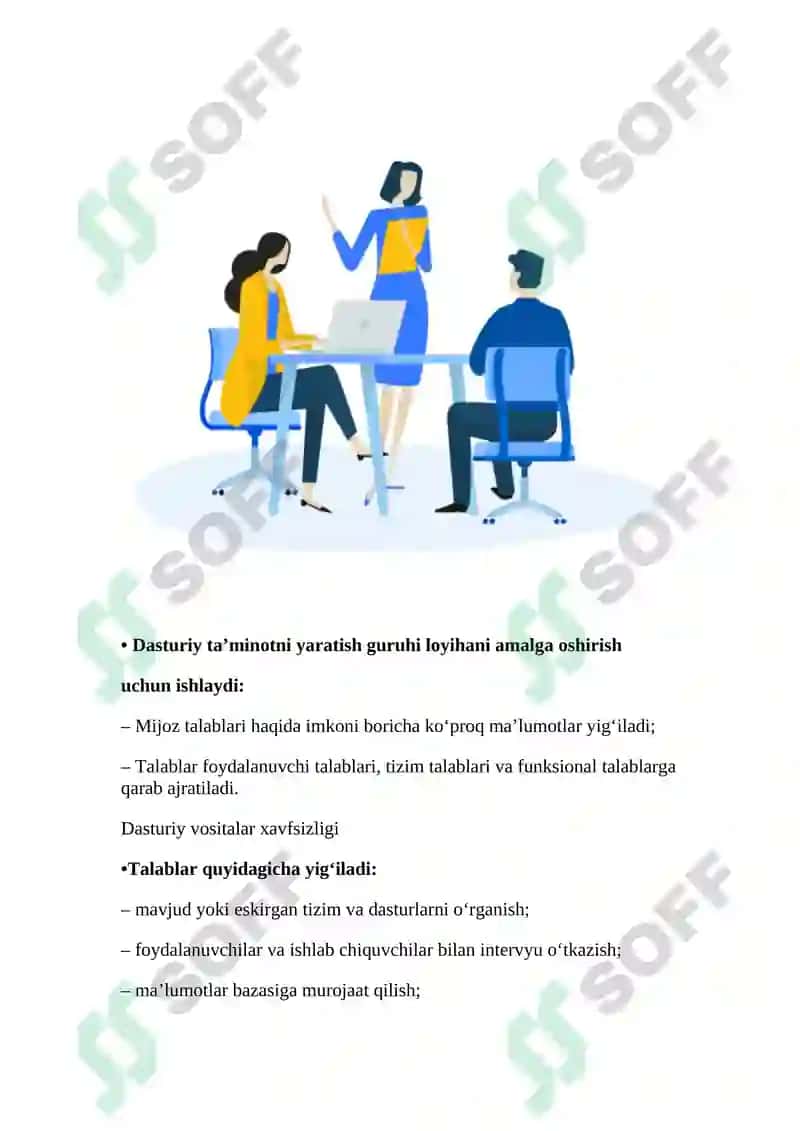 Dasturiy vositani ishlab chiqarishning hayotiy sikli 4